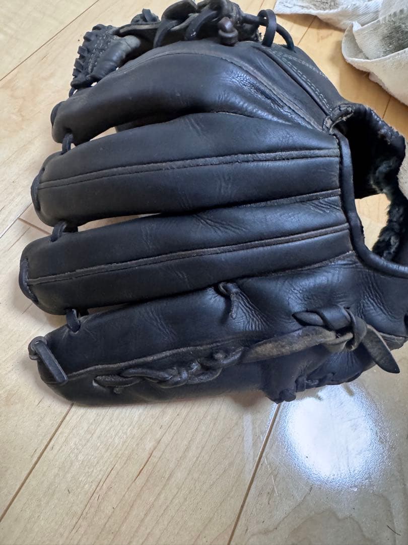 硬式野球グローブ 黒 ミズノプロ