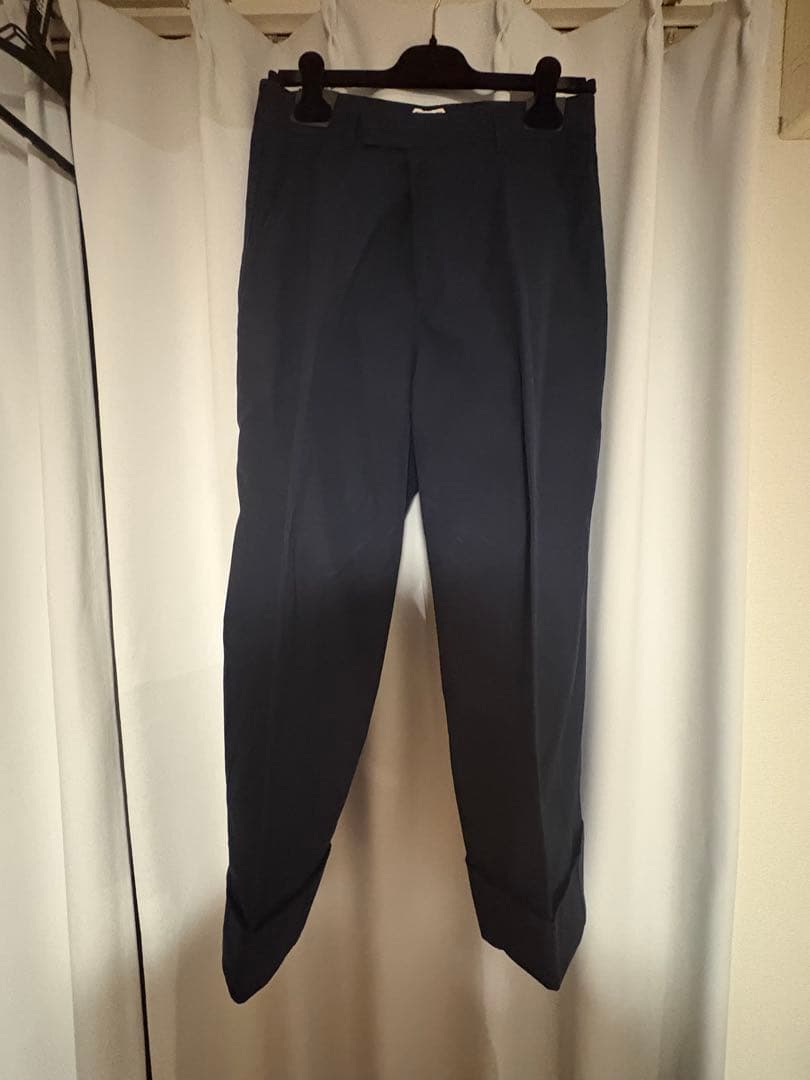 Bottega Veneta 23ss ワイドスラックス ネイビー