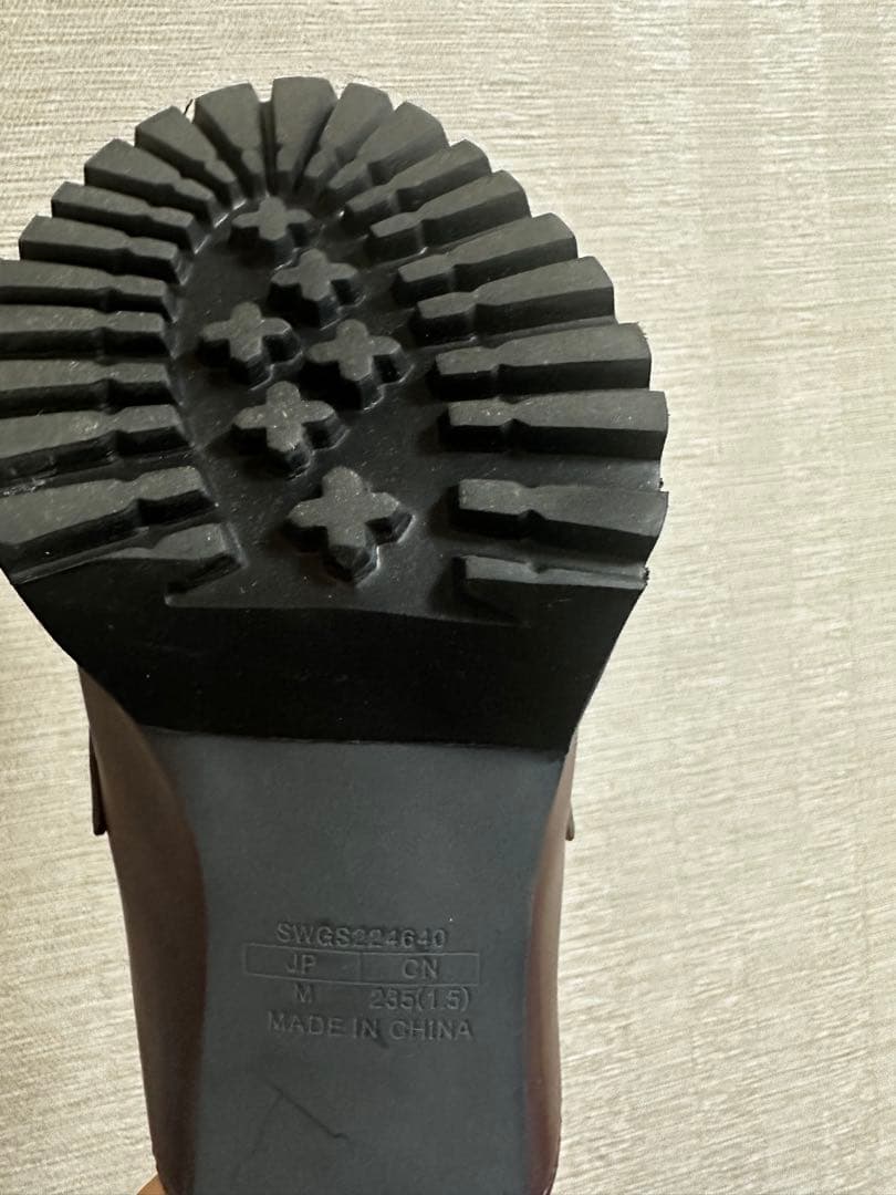 SNIDEL ヒールローファーサボ　ブラウン ミュール 23.5