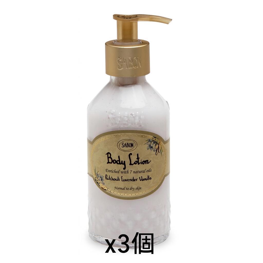 【3個入】サボンsabonボディローションパチュリラベンダーバニラ200ml