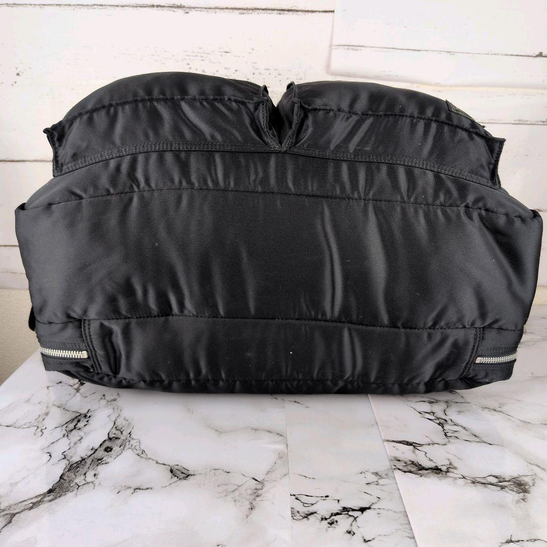 【美品】ポーター☆タンカー　2WAY　大容量　ボストンバッグ　2室　メンズ　黒