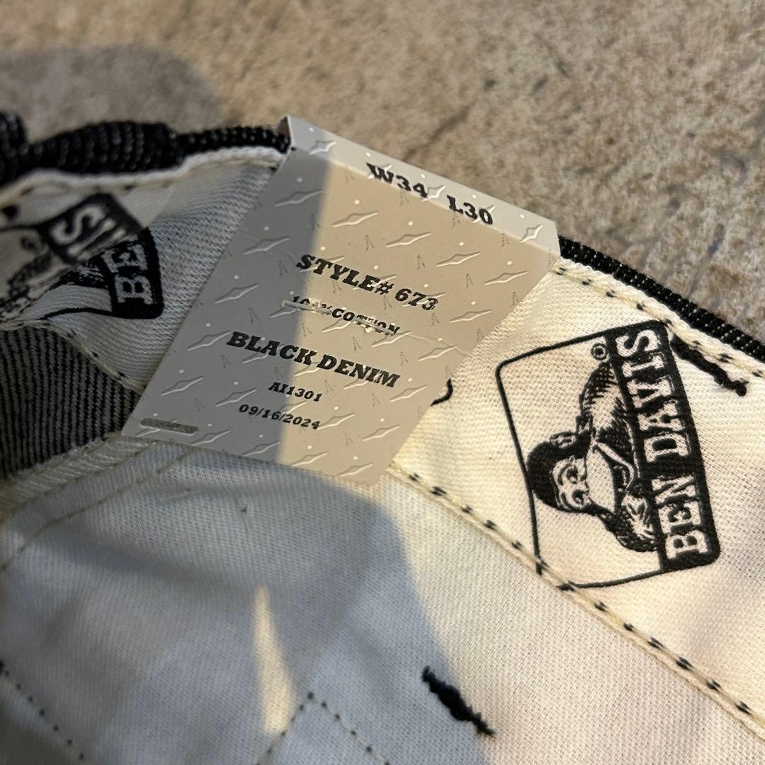 新品 BENDAVIS GORILLA CUT ゴリラカットパンツ 黒 W34