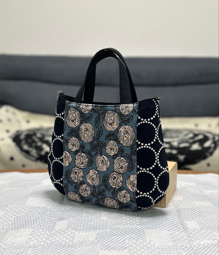 ハンドメイド ミナペルホネン rosy コロりんトート