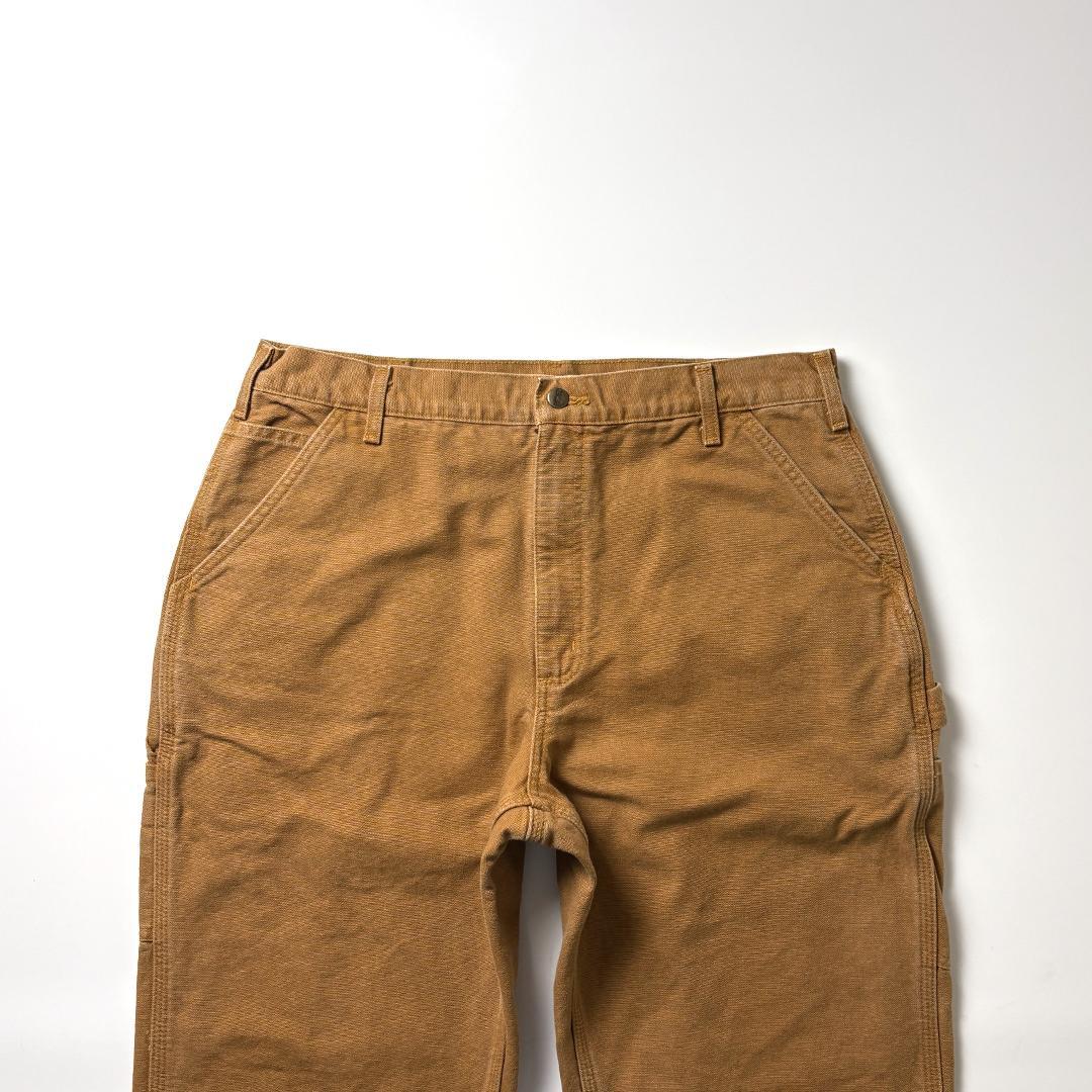 カーハート ペインターパンツ ブラウン W38 L32 ネルライナー
