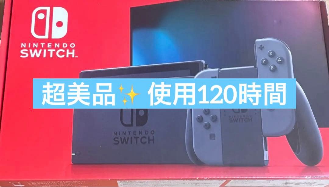 【使用120h・極美品】Switch グレー 付属品完備・動作確認済