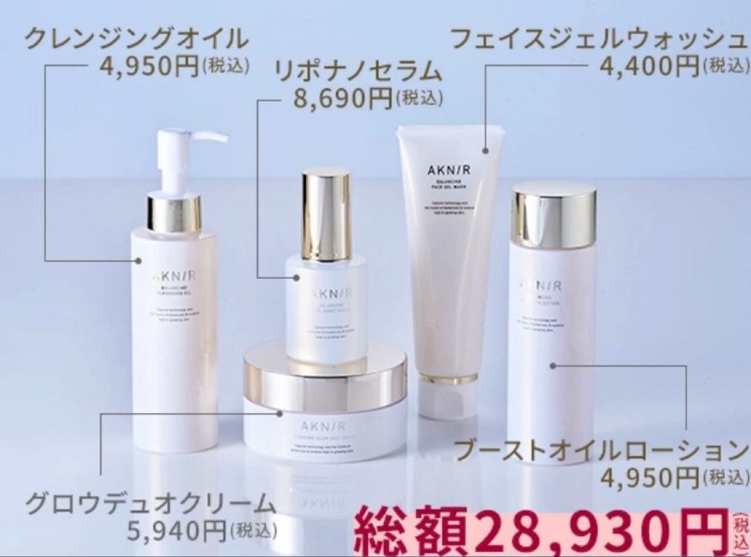AKNIR スキンケアトライアルセット 5点