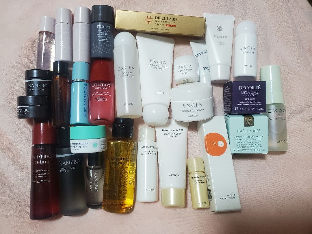 【総額約6万円分】新品未使用デパコスミニサイズスキンケア29点まとめ売り