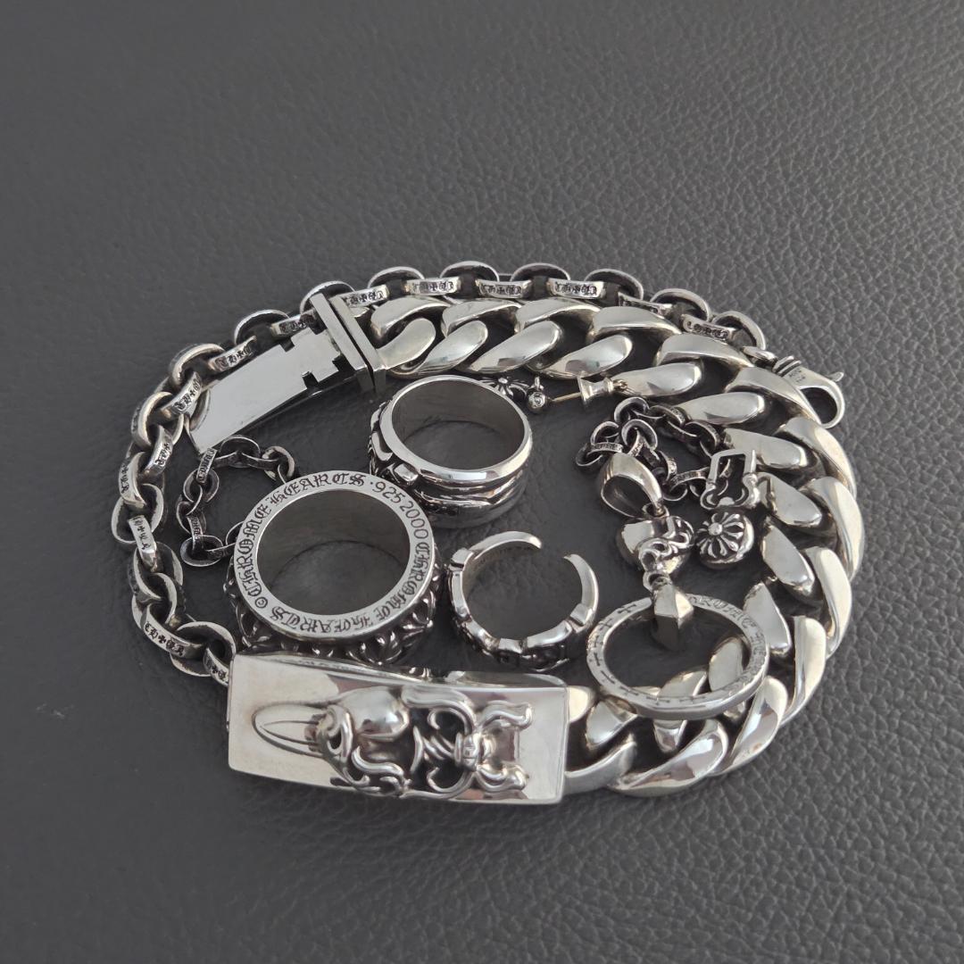 クロムハーツ CHROME HEARTS クロスボール ファスナーパーツ 925