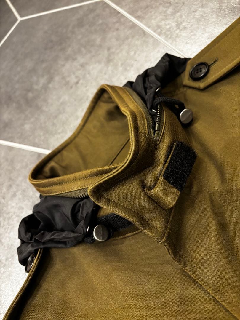 ベルルッティ　フィールドジャケット　アウター　レザートリム　44