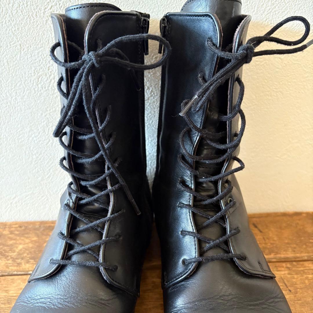 美品　ビルケンストック　フットプリンツ　レースアップサイドジップ　ブーツ38