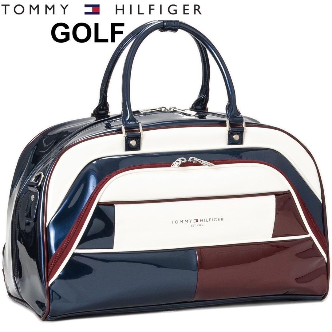 新品★トミーヒルフィガー★ゴルフバッグ エナメル ボストンバッグ
