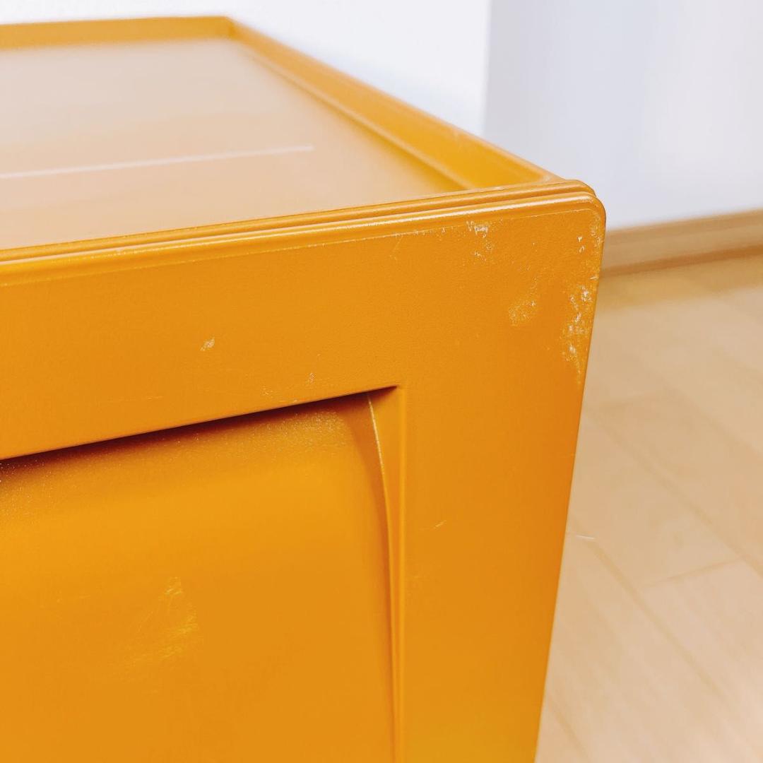 専用　タッパーウェア スーパーチェストワイド セピアカラー 引出し2段 収納 ②