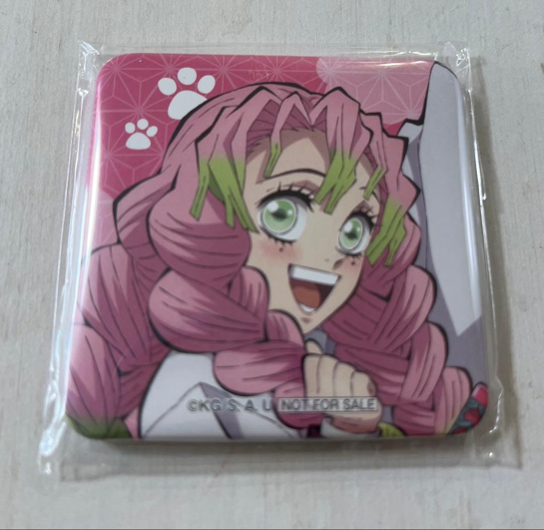 鬼滅の刃 甘露寺蜜璃　ナンジャタウン いこいの里巡り 角丸 缶バッジ