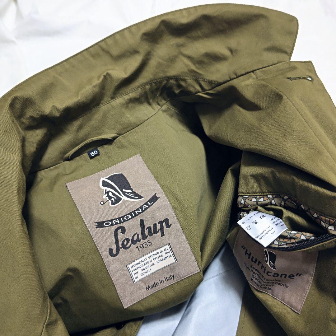シーラップSealupハリケーン撥水コットンストレッチミリタリーコート50
