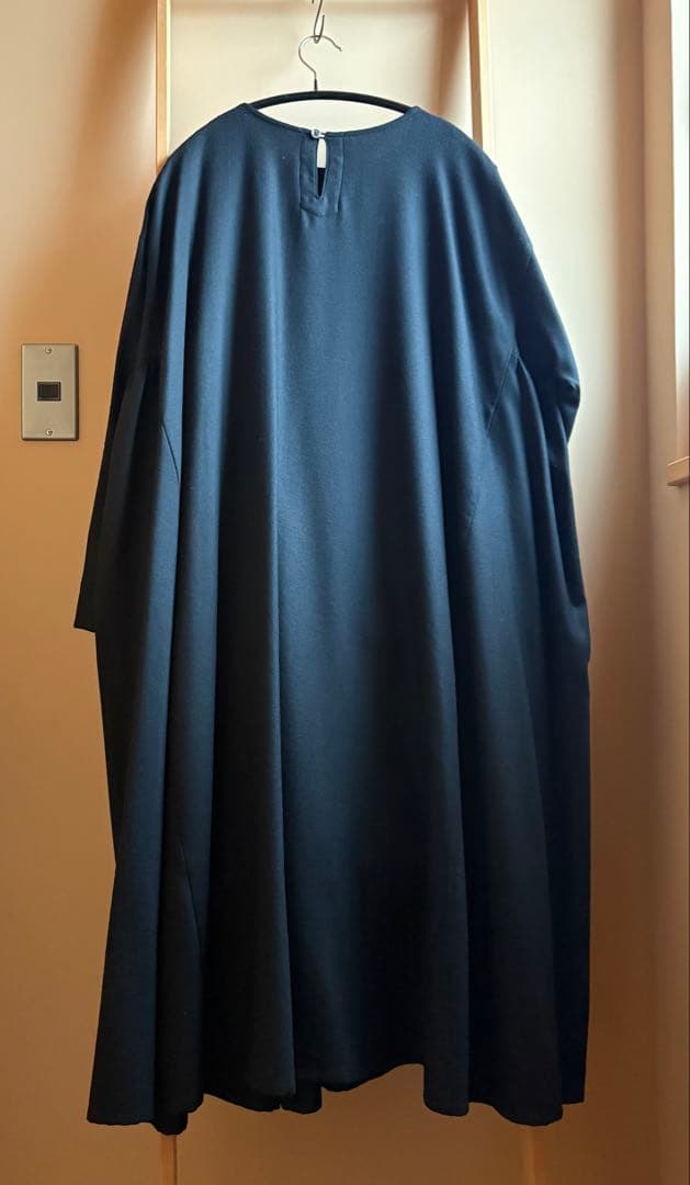 denier ウールロングワンピース　ブラック