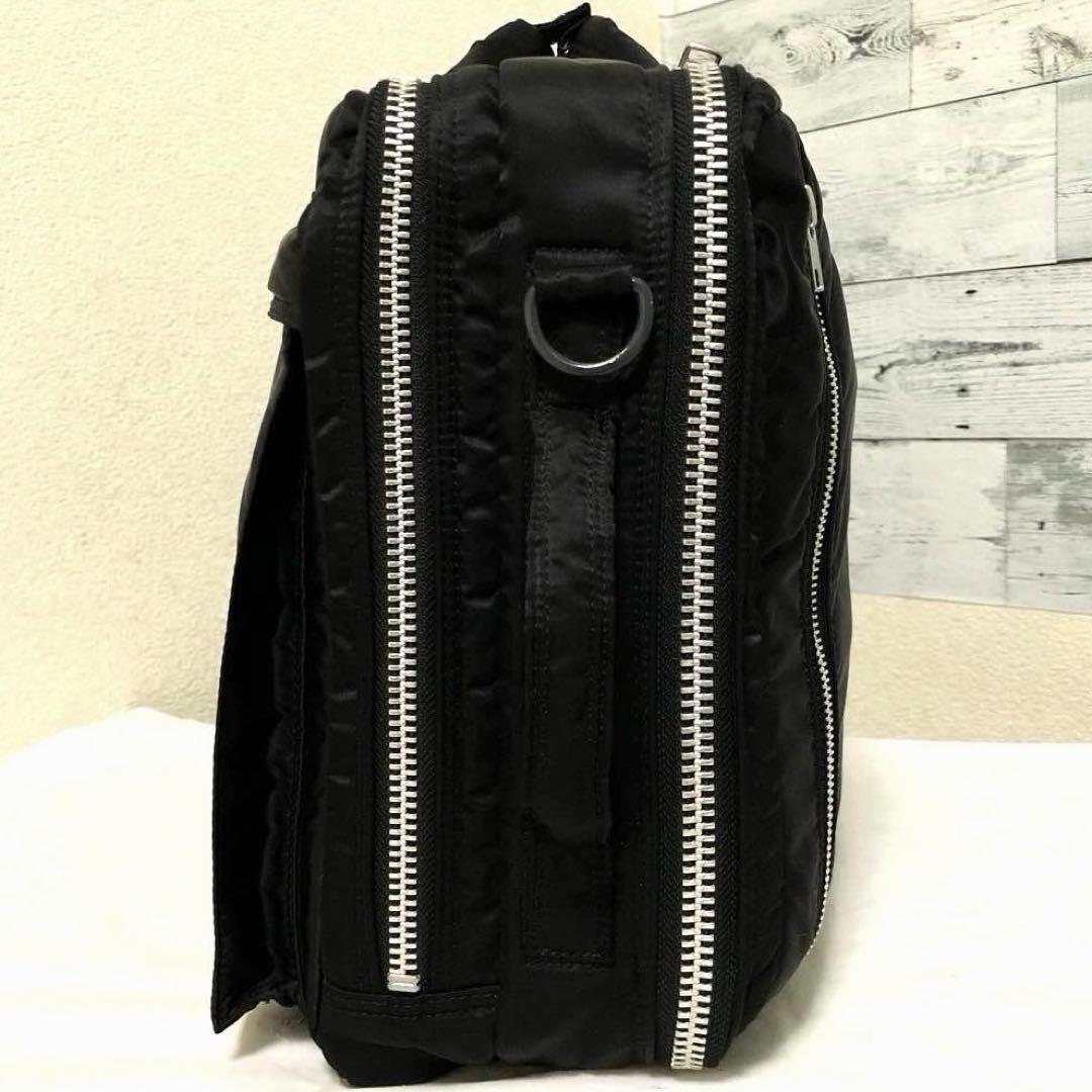 超美品✨ポータータンカー ビジネスバッグ3way 2層 A4可 大容量 ブラック