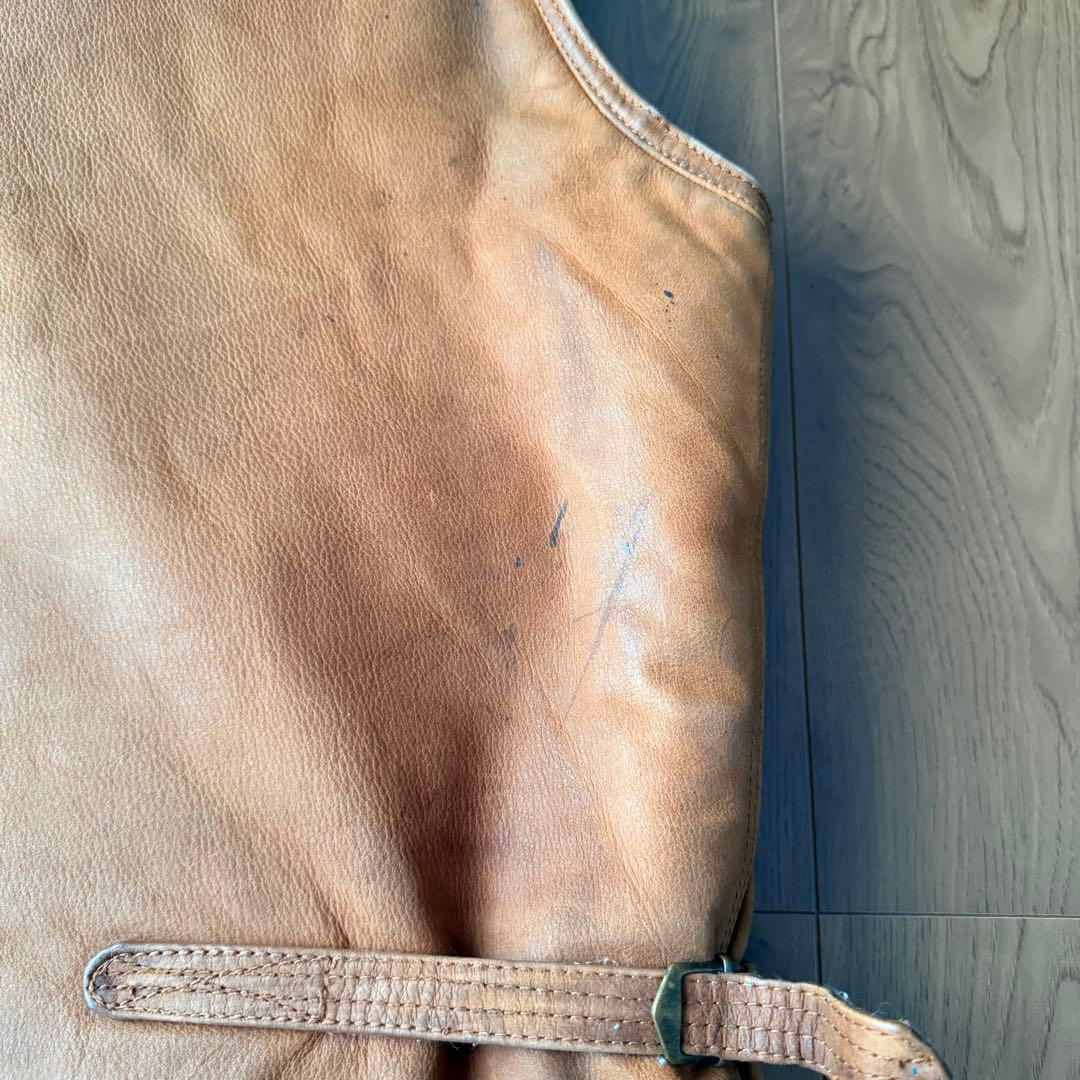 POLO ラルフローレン ラムレザー ムートン ベスト 90s M