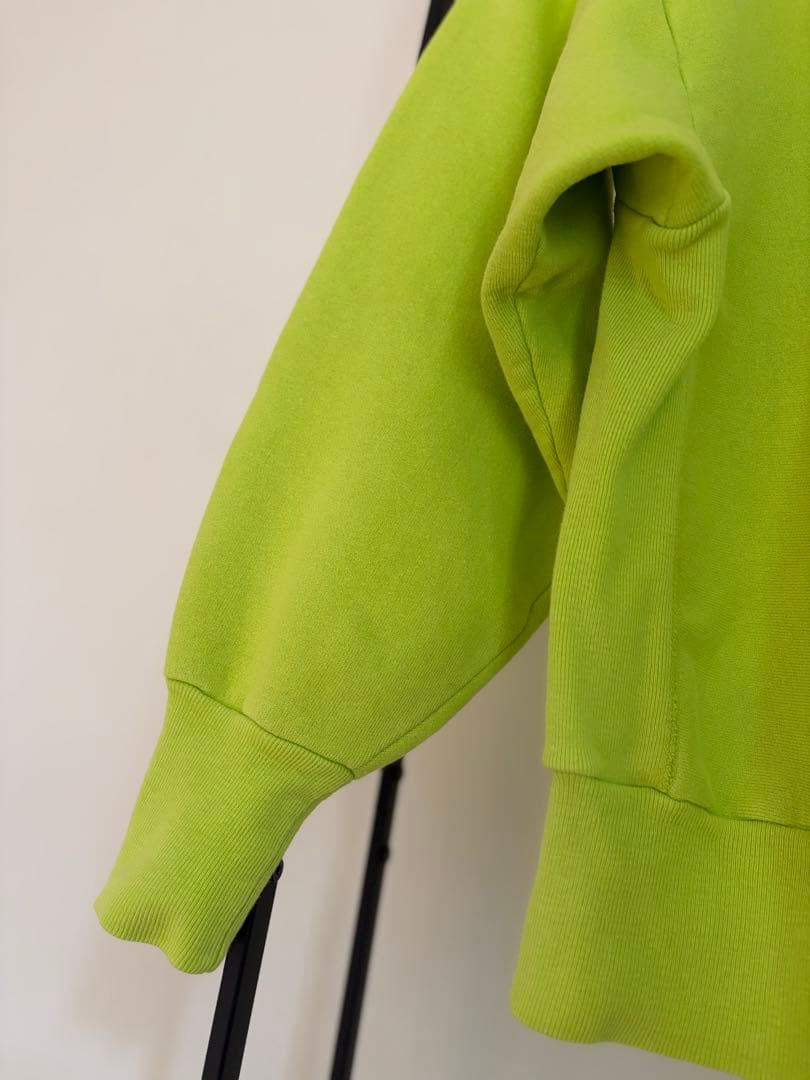 90's champion reverse weave 内縫い ネオングリーン