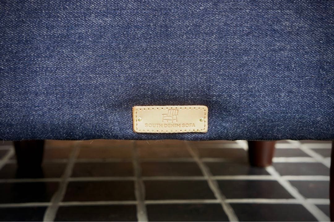 【カリモク60】【クッション付き】Kチェア １シーター & オットマン デニム