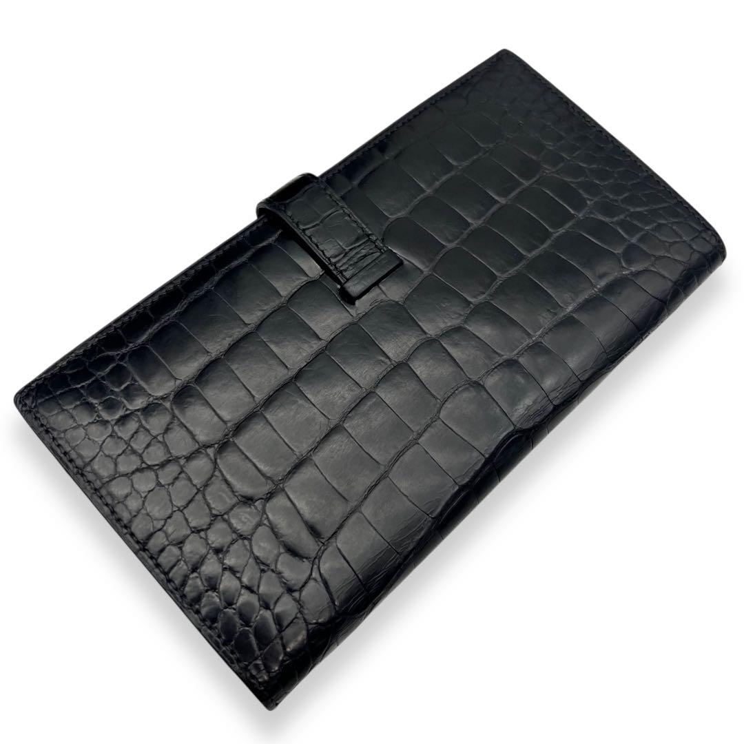 【極美品】エルメス　べアンスフレ　クロコダイル　黒　ブラック　高年式　654