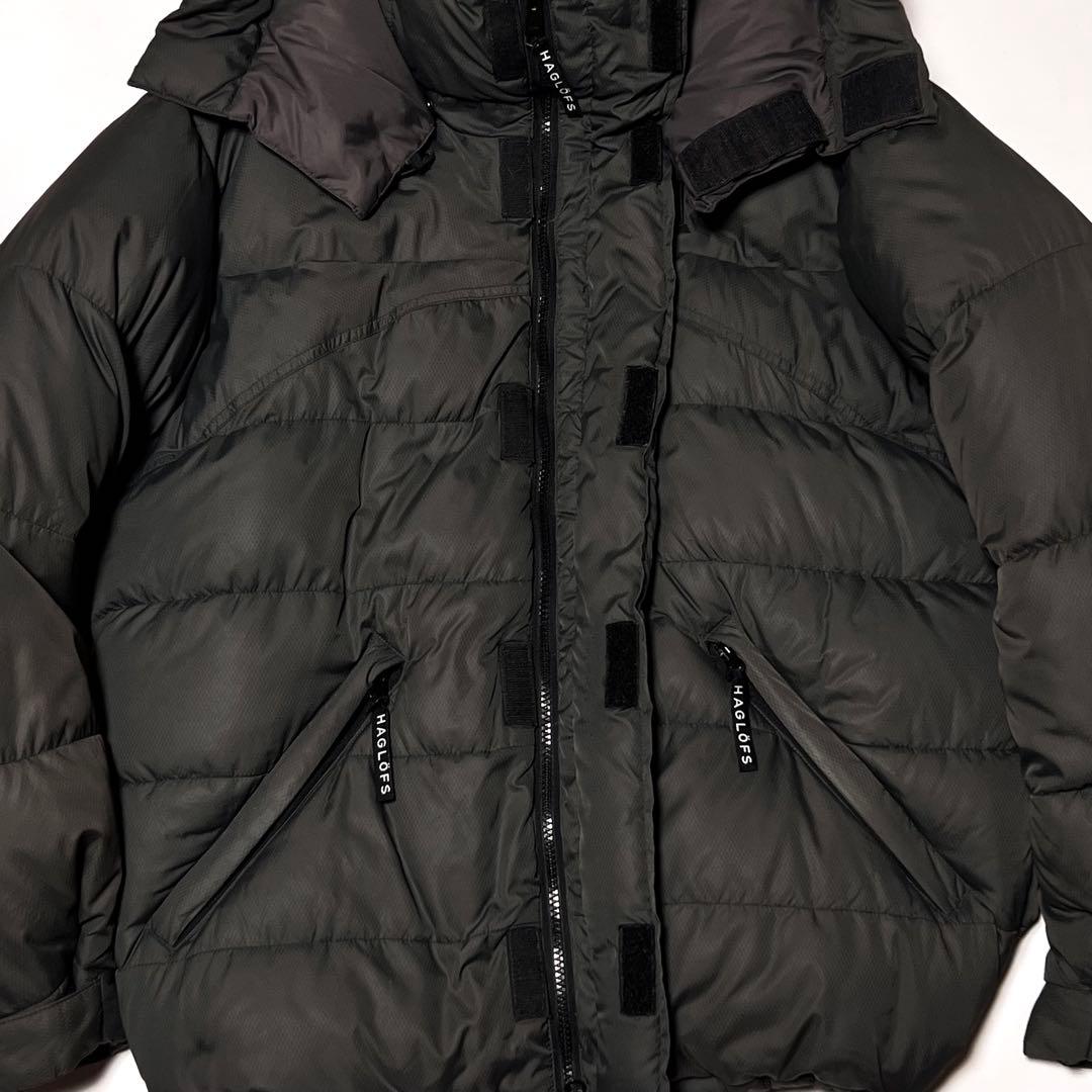 Haglöfs オールドホグロフス ダウンパーカー ジャケット グレー S