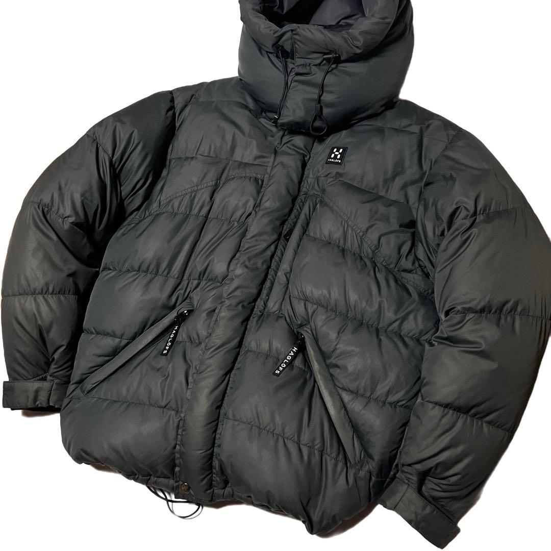 Haglöfs オールドホグロフス ダウンパーカー ジャケット グレー S