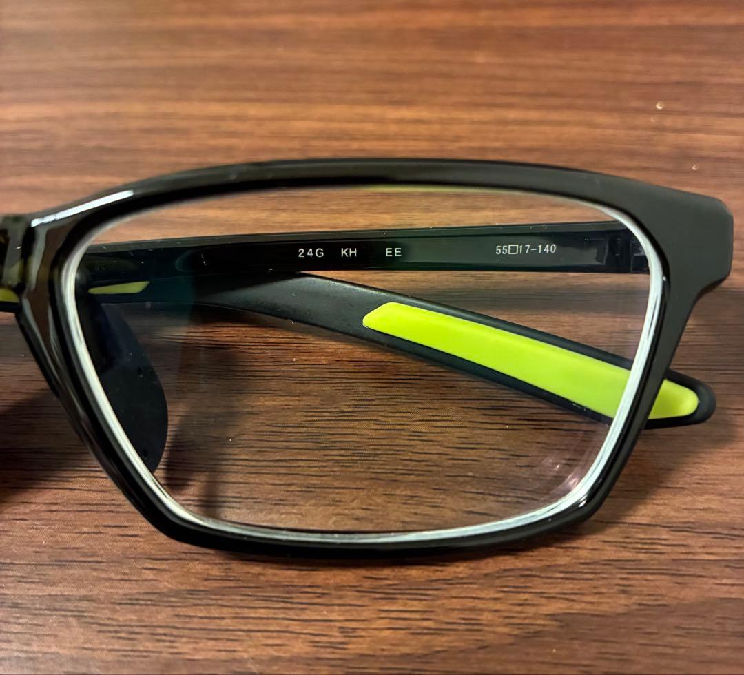 I-ATHLETE IA-193 メガネ ブラック/グリーン 55□17-140