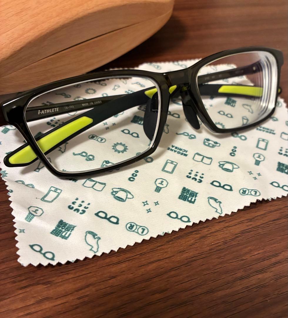 I-ATHLETE IA-193 メガネ ブラック/グリーン 55□17-140