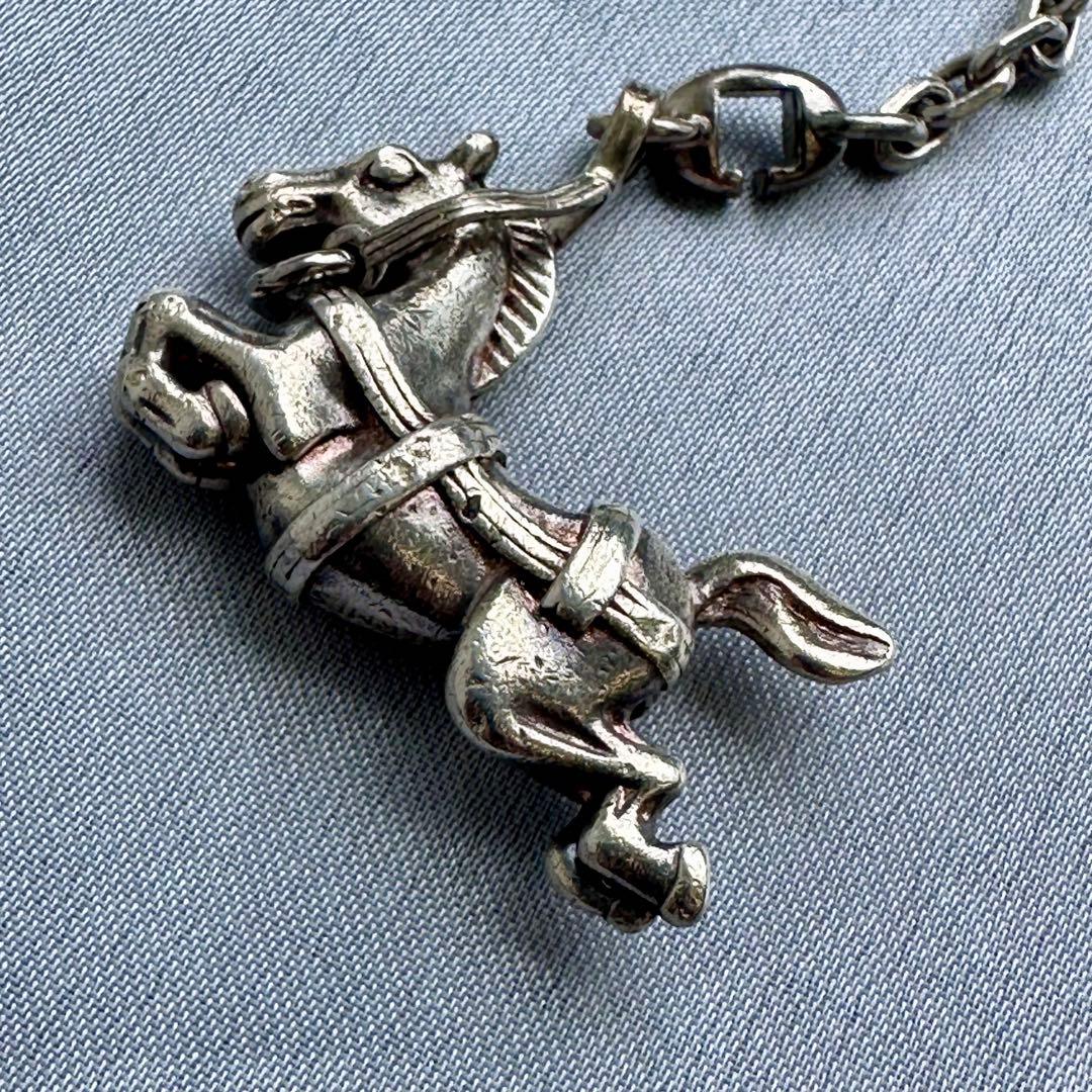 HERMES Vintage ホースチャーム キーリング キーチャーム 925