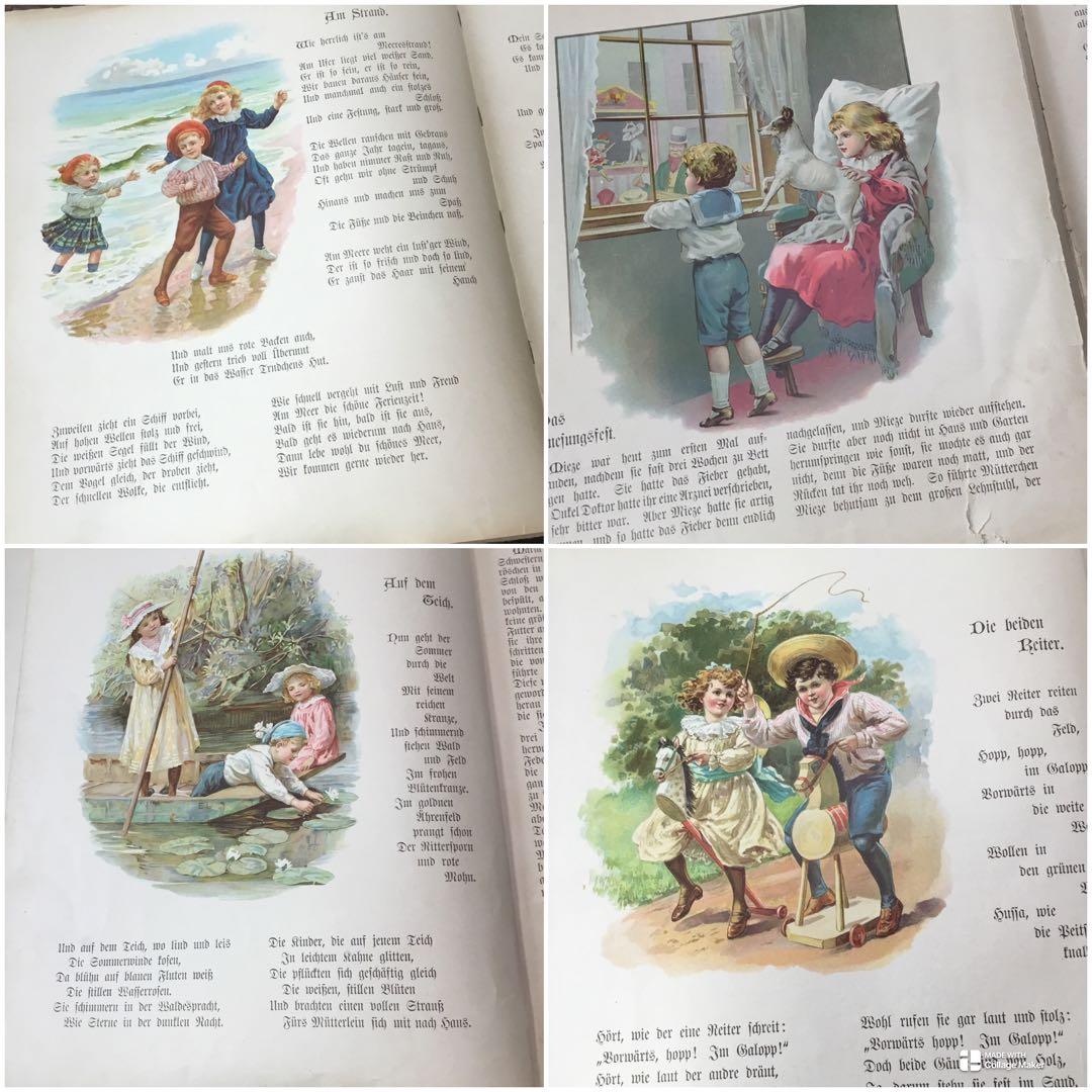 ドイツ語　アンティーク本　絵本