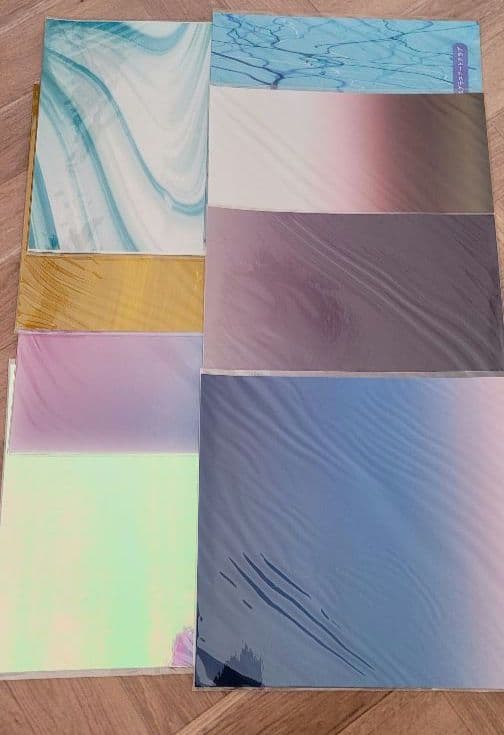 た。 グラスアートフイルムまとめ売り