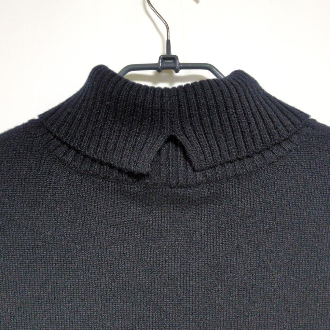 23区 洗える ウール カシミヤ タートルネック ニットワンピース 大きいサイズ