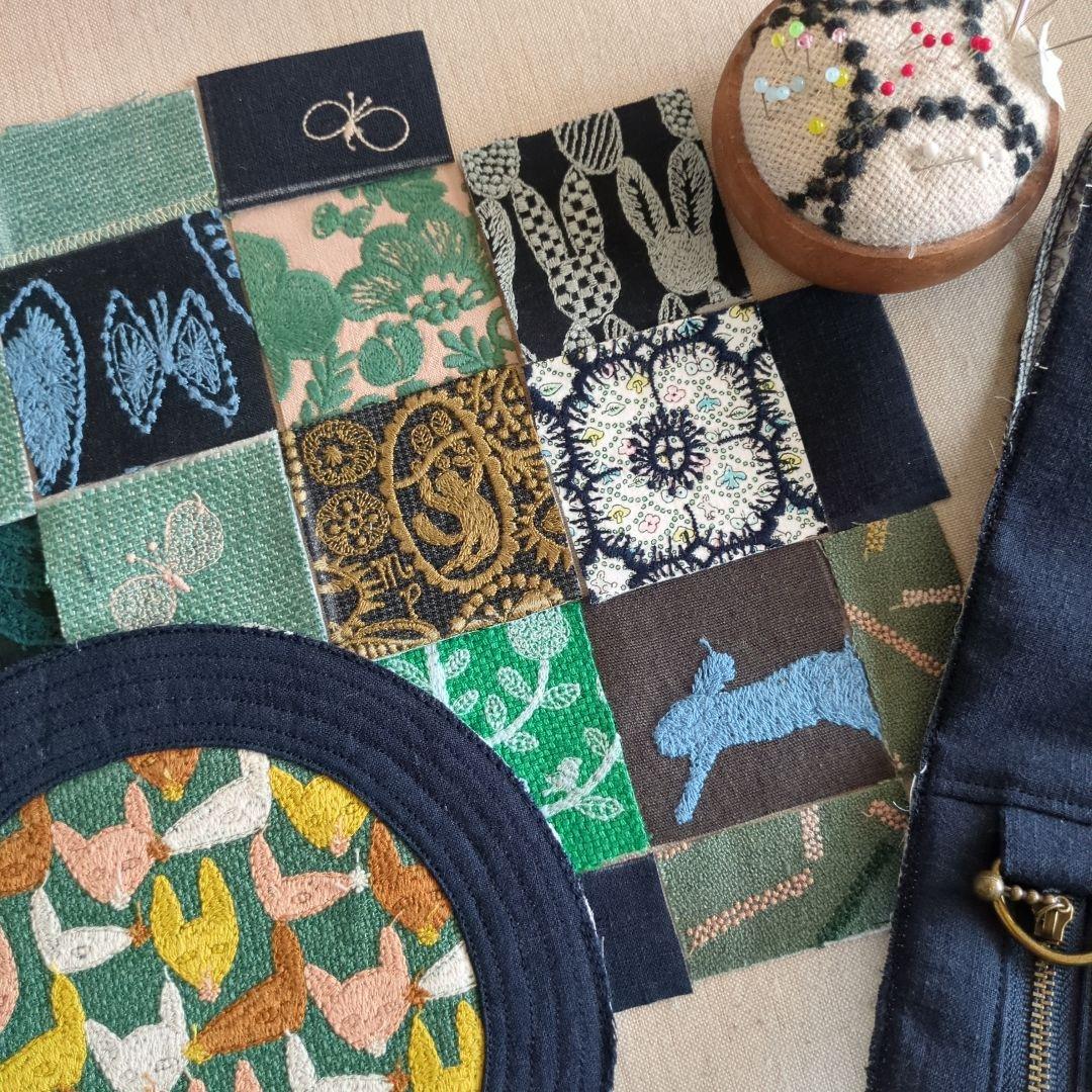 moi　ハンドメイド まあるいポーチ ミナペルホネン生地使用♪