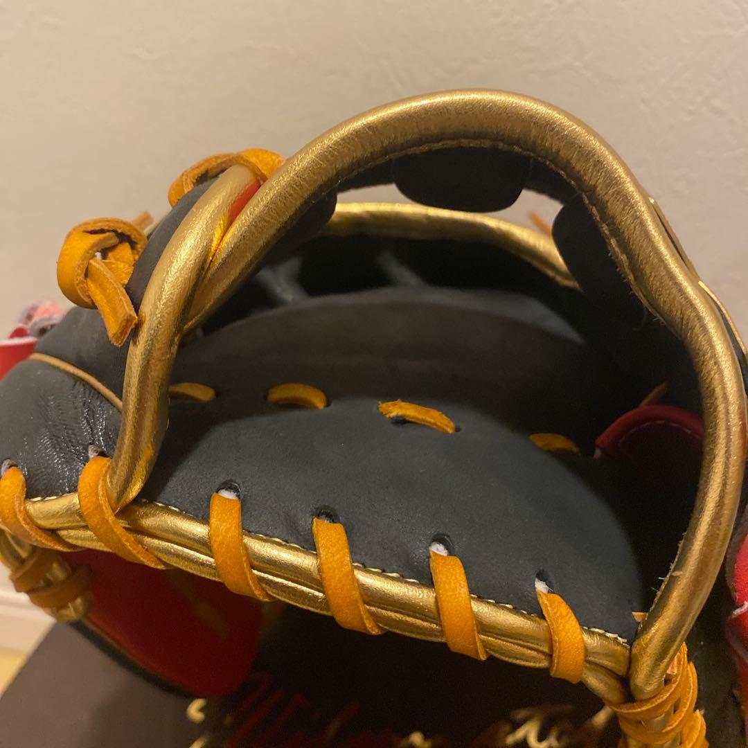 ZETT 軟式野球グローブ BRGB31250 レッド/ブラック