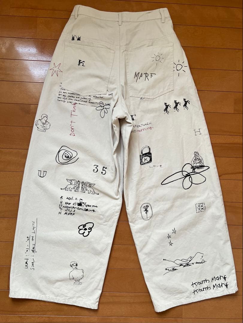 Knuth Marf high waist tatoo pants Sサイズ