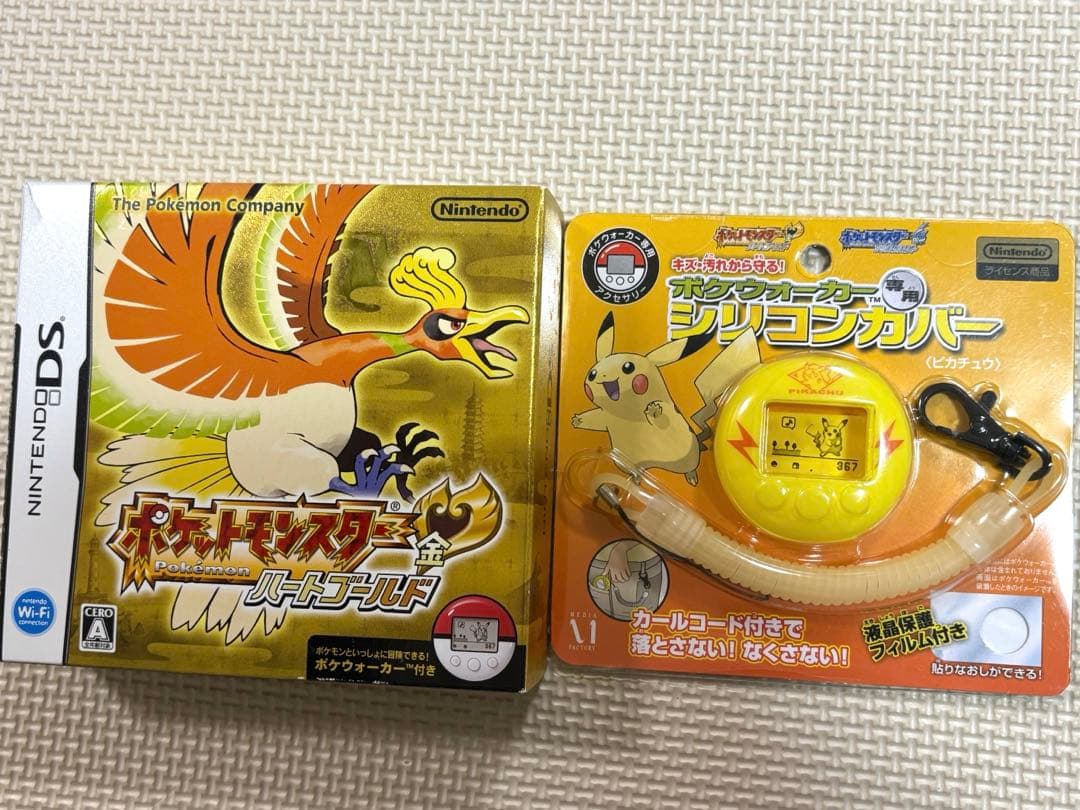 【新品】ポケットモンスター ハートゴールド➕ポケウォーカー〈ピカチュウ〉カバー