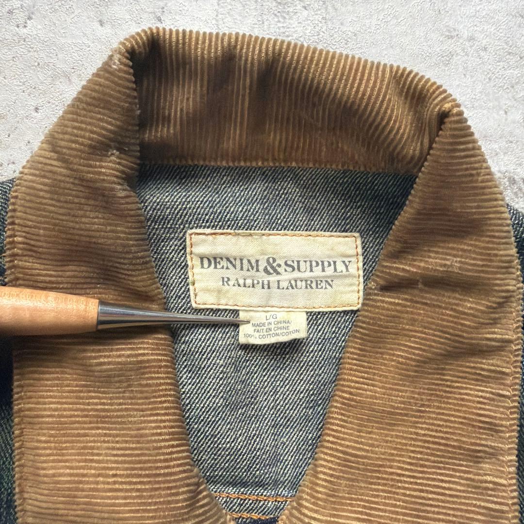 DENIM & SUPPLY デニムジャケット アートピース　サイズL