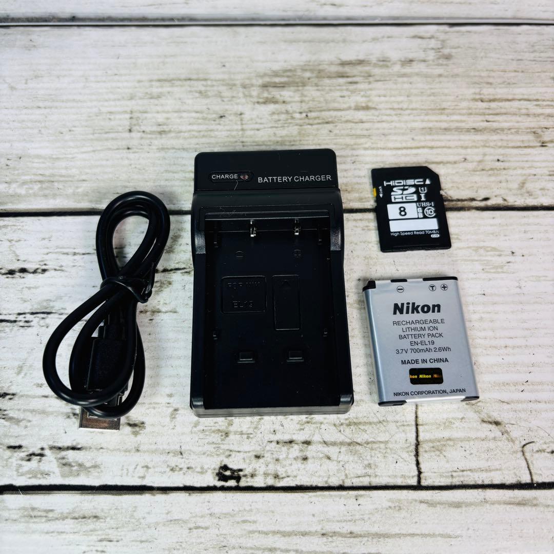 【動作良好】Nikon デジタルカメラCOOLPIX W100 ブルー