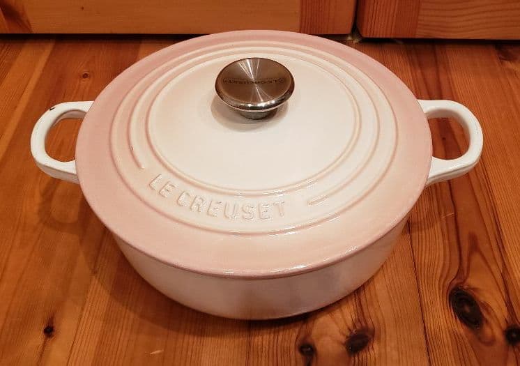 ●LE CREUSET●希少●パウダーピンク●ココットジャポネーズ●22㎝●