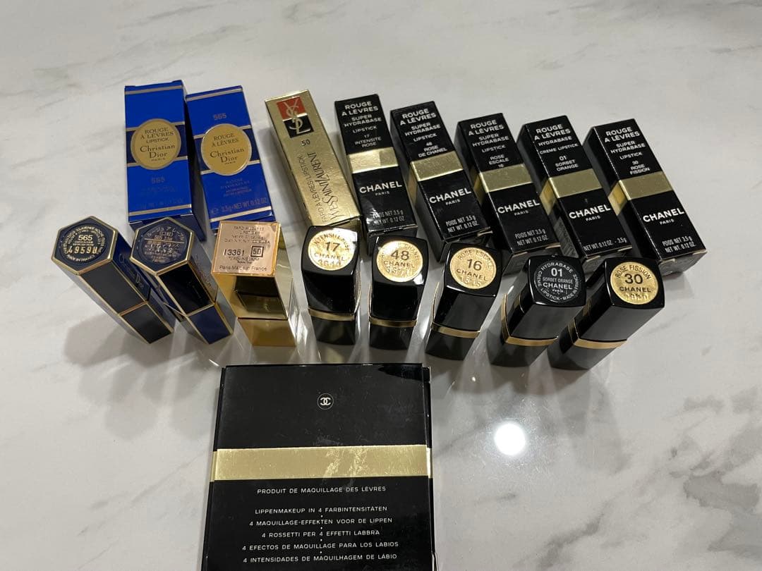 CHANEL Dior YSL口紅　まとめ売り インテリア仕様として