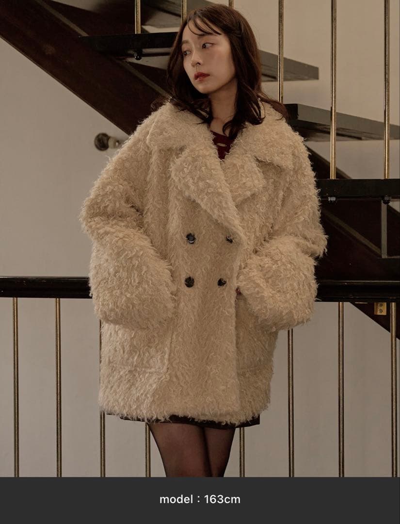 プードルミドルコート アイボリー