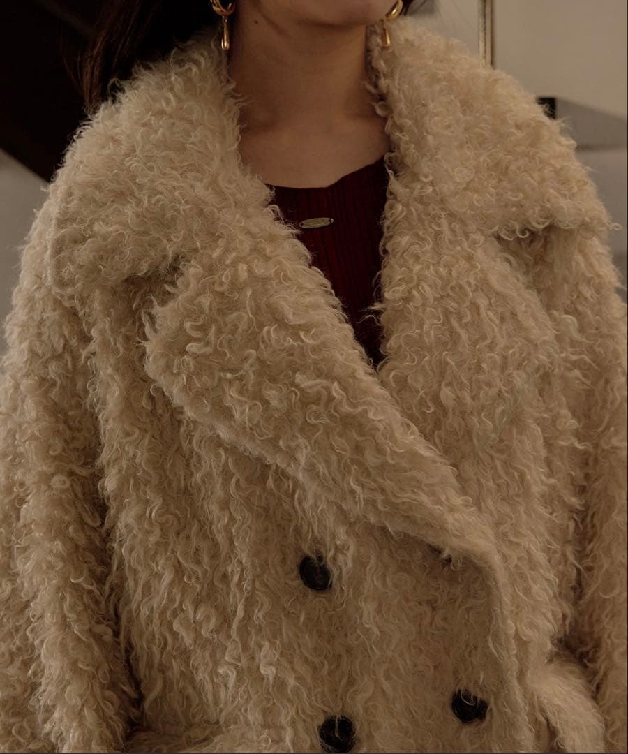 プードルミドルコート アイボリー