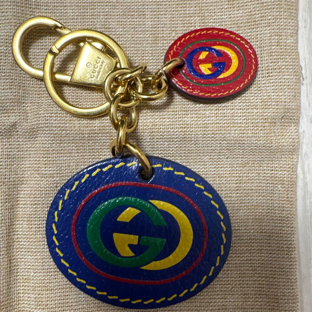 【75270円で購入】GUCCI カラフルレザーキーホルダー