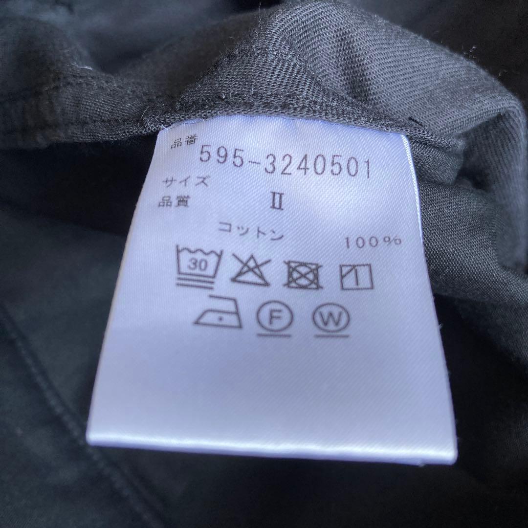 新品タグ MHL. ワイドパンツ SOFT DENSE COTTON 黒 M 2