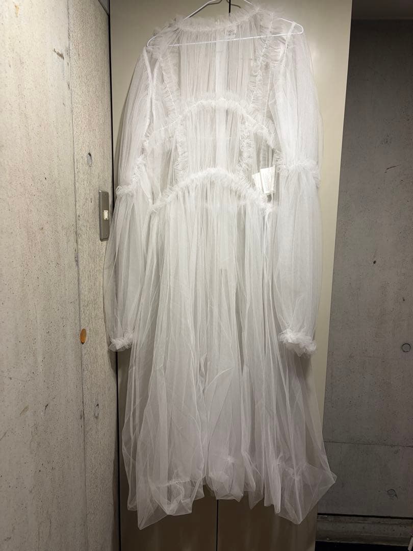 25SS noirkeininomiya チュール　ワンピース　白