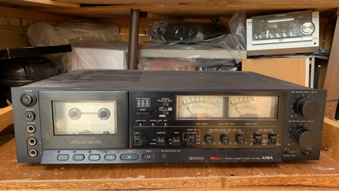 M5998 AIWA アイワ カセットデッキ AD-F90M ジャンク