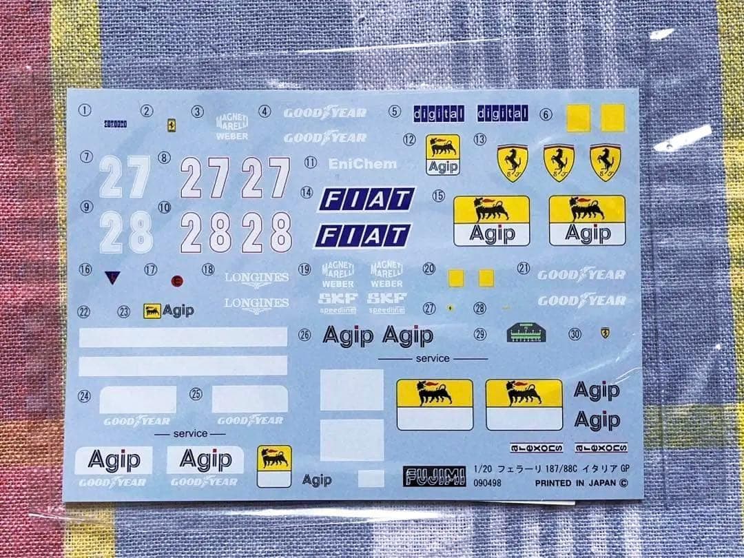 フジミ 1/20 フェラーリF187-88C 1988年 モンツァ仕様