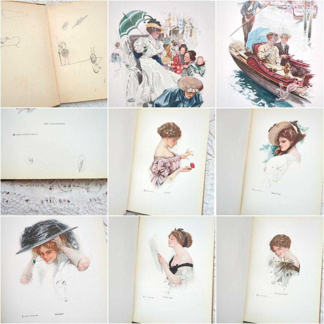 稀少1912年アンティーク 画集 洋書 絵本 児童書 ヴィクトリアン ヴンテージ