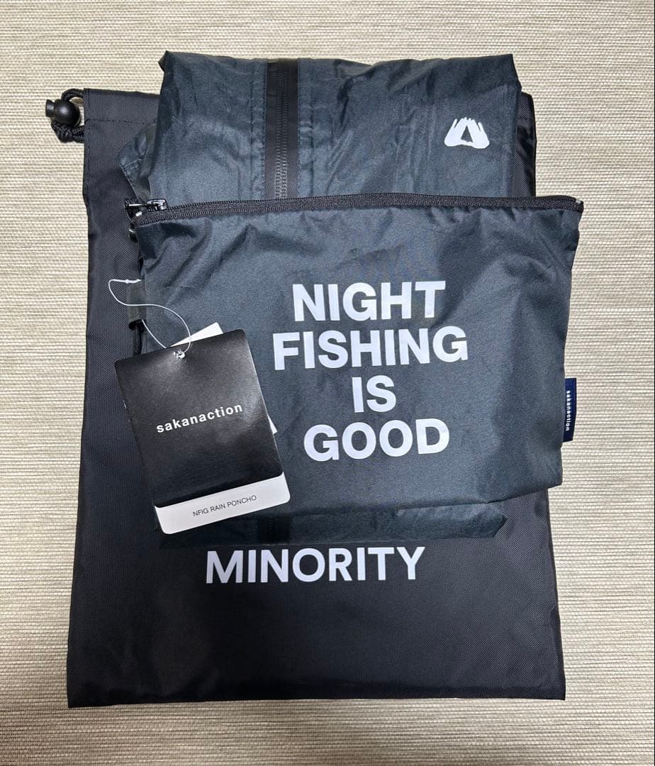 サカナクション レインポンチョとM/M巾着袋 NFIG RAIN PONCHO