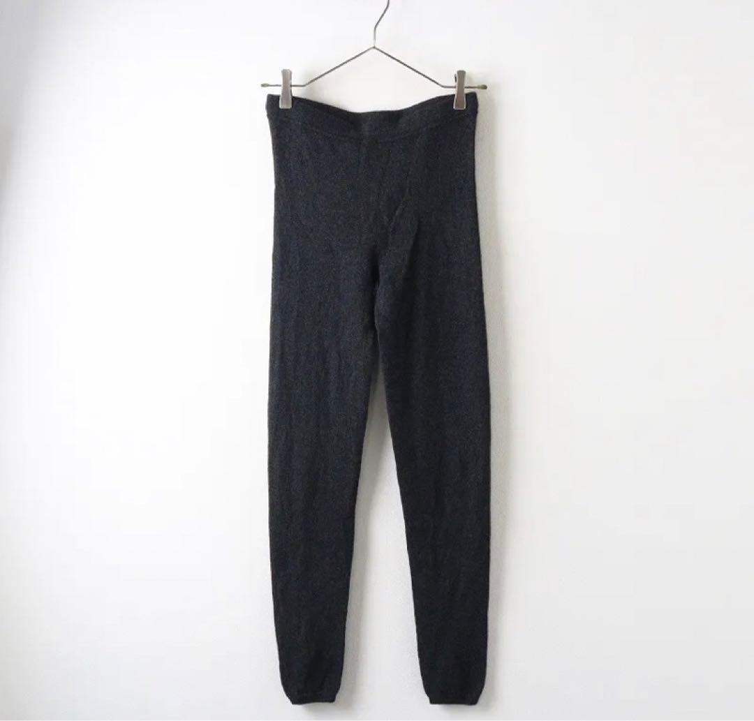 evam eva vie カシミヤ100%柔暖レギンスエヴァムエヴァ